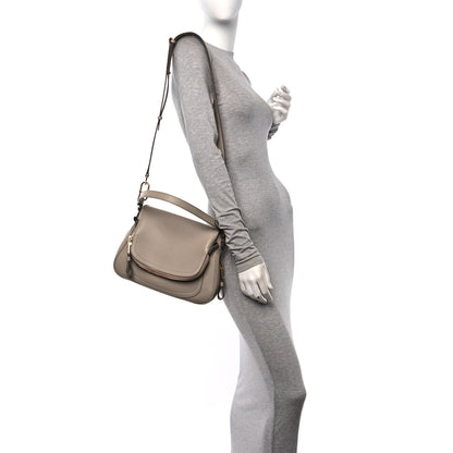 Tom Ford Calfskin Medium Jennifer Crossbody Silk Taupe 2 of 9