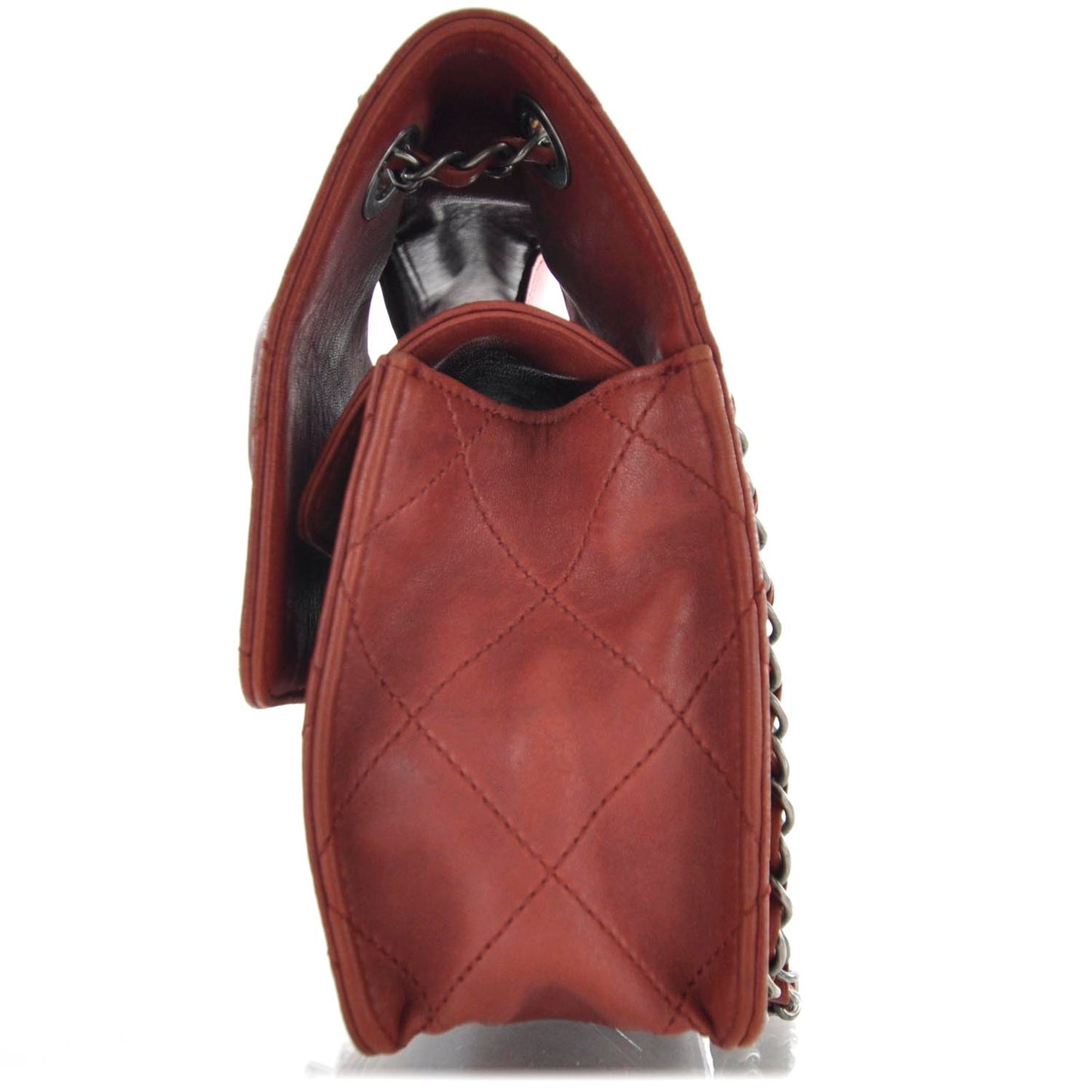 Lambskin Take Away Flap Bag Red