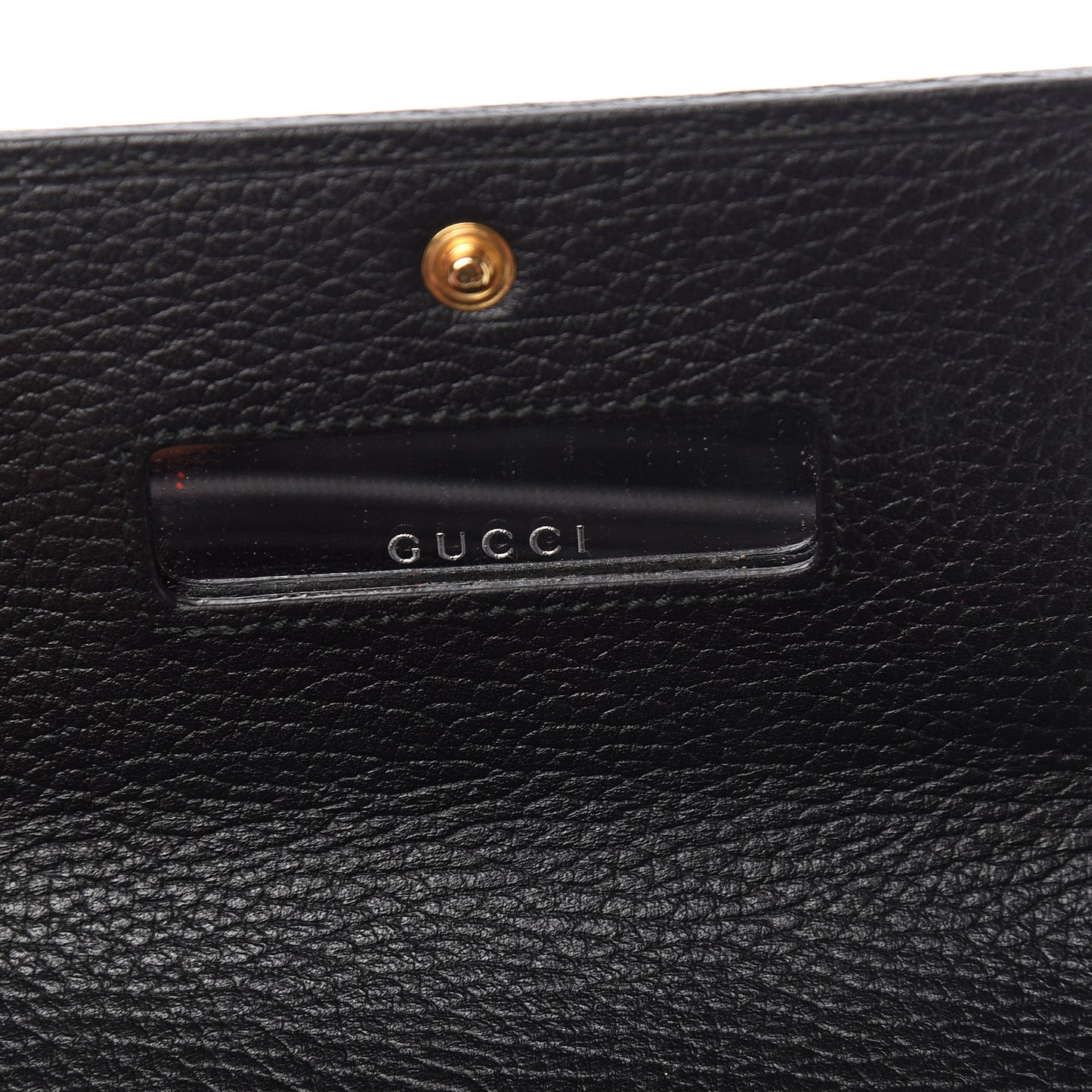 Calfskin Petite GG Marmont Wallet Chain Bag Black
