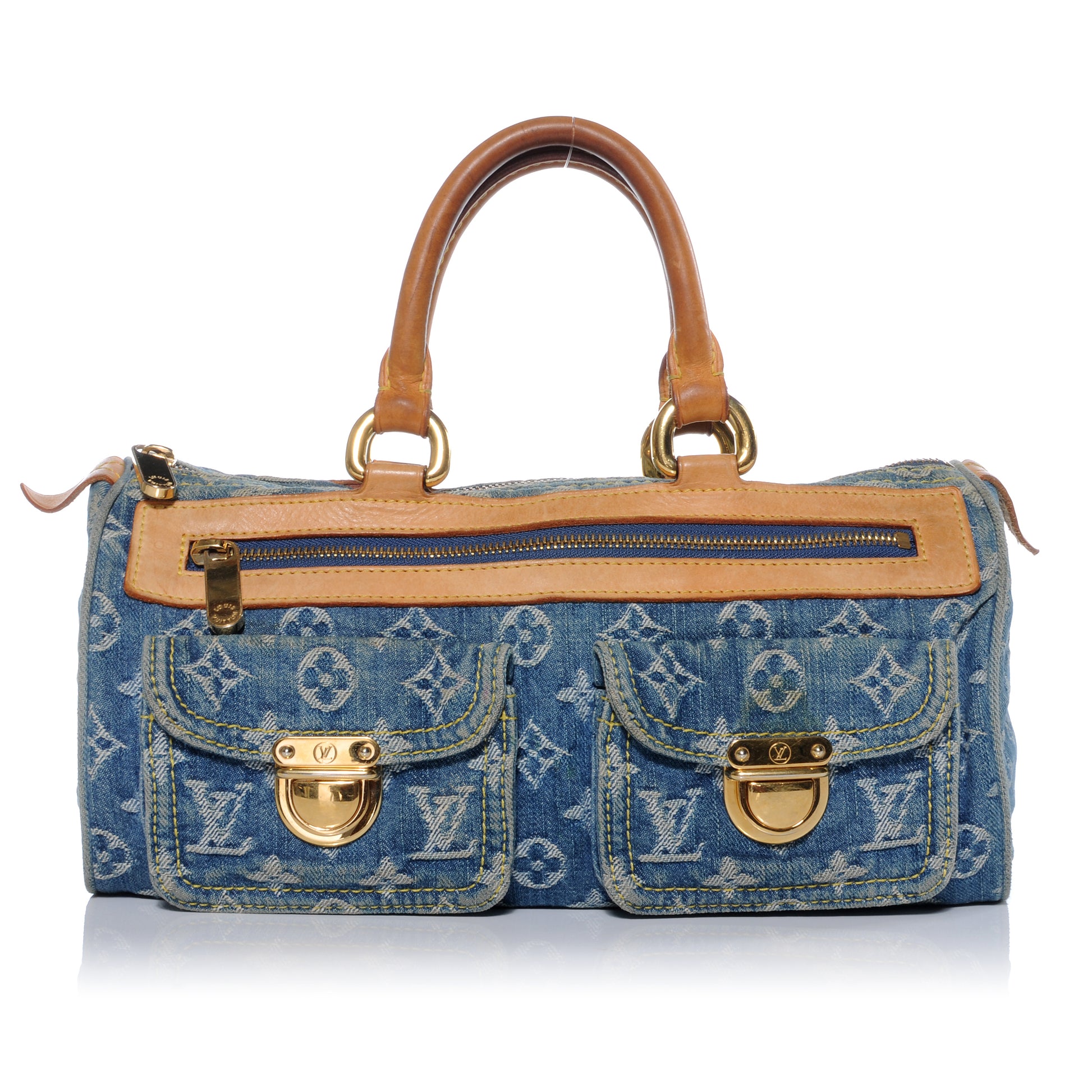 Louis Vuitton Monogram Denim Neo Speedy Blue 1 of 8