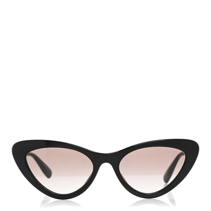 Miu Miu Acetate Cat Eye Sunglasses SMU 01V Black 2 of 9