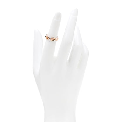 Hermes 18K Rose Gold PM Chaine D'Ancre Enchainee Ring 49 4.75 2 of 6