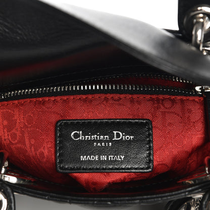 Christian Dior Lambskin Cannage Mini Lady Dior Black 7 of 8
