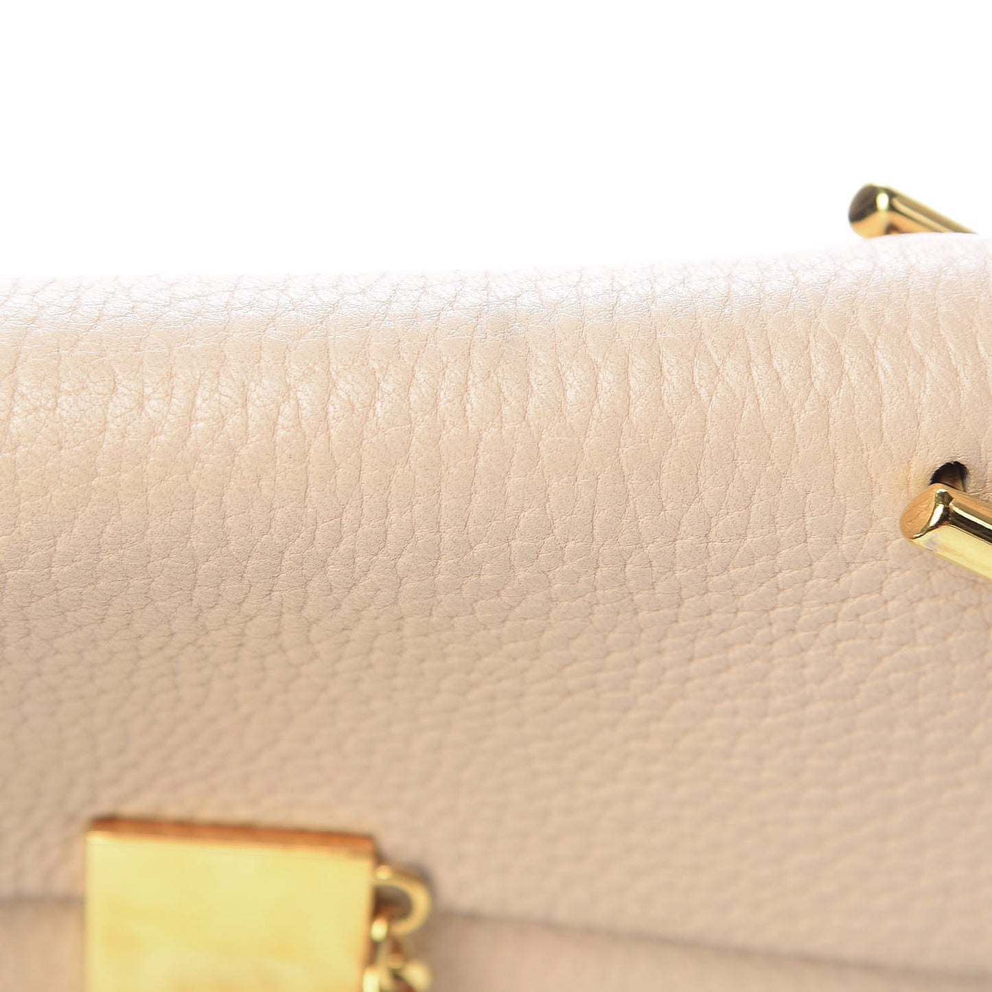 Grained Lambskin Mini Drew Shoulder Bag Abstract White