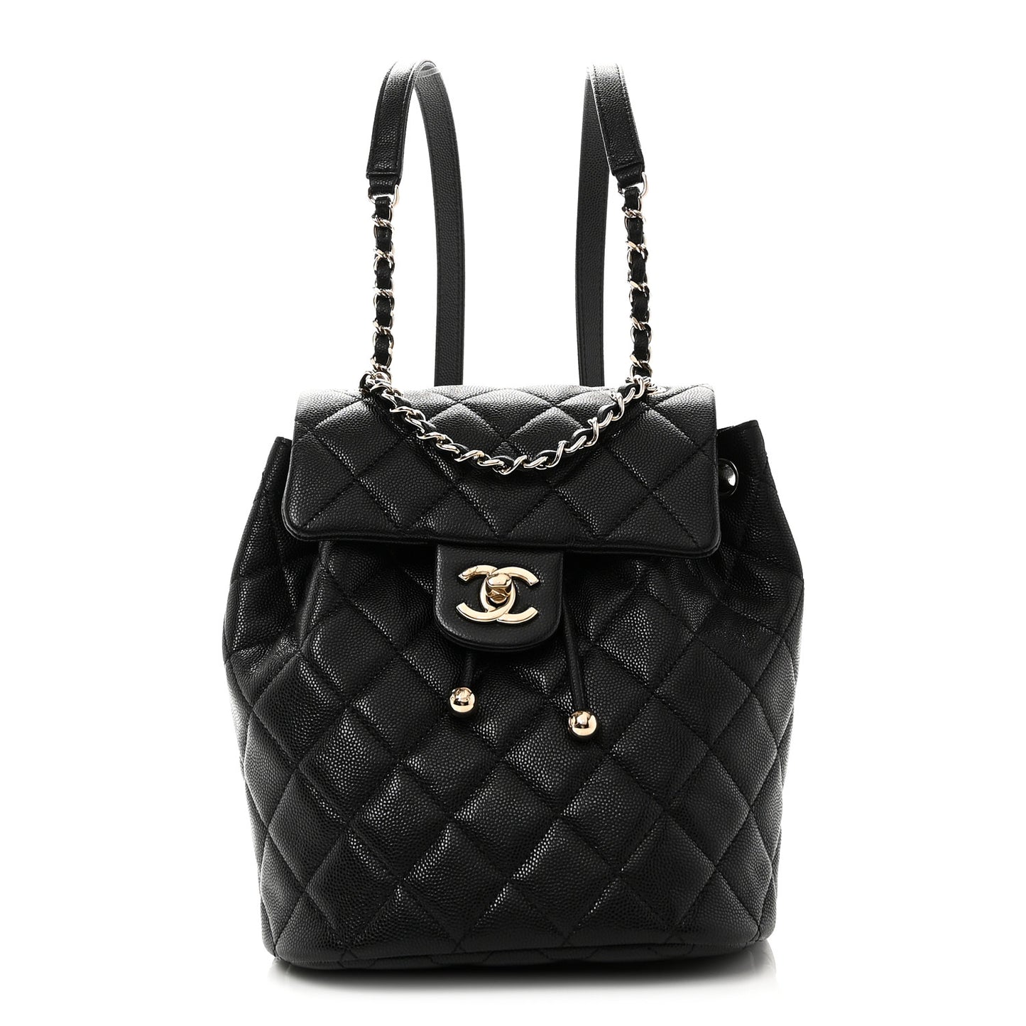 Caviar Quilted Mini Urban Spirit Backpack Black