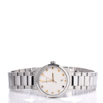 Gucci Stainless Steel 27mm G-Timeless Charm Quartz Watch 3 of 7