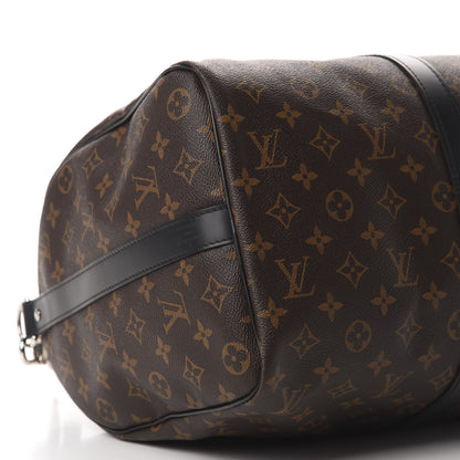 Louis Vuitton Monogram Macassar Keepall Bandouliere 45 8 of 12