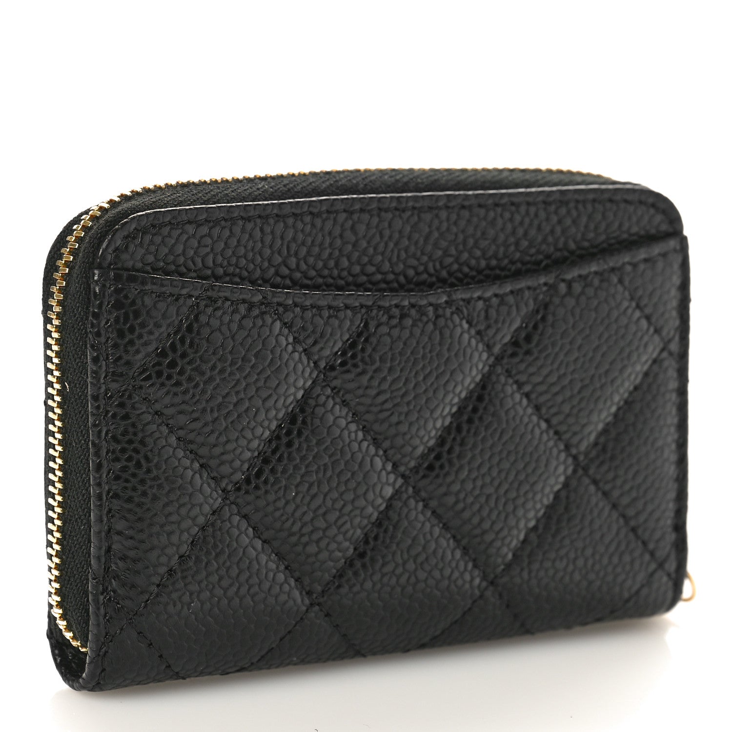 Chanel Caviar Quilted Classic Zipped Coin Purse Black 3 of 10
