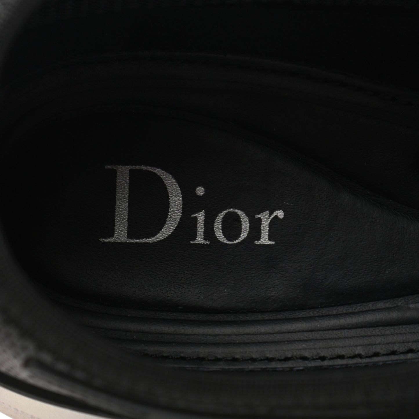 Perforated Lambskin Embellished Dior Fusion Sneakers 40 Black