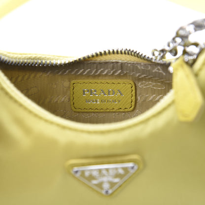 Prada Tessuto Nylon Saffiano Mini Re-Edition 2000 Shoulder Bag Ananas 7 of 9