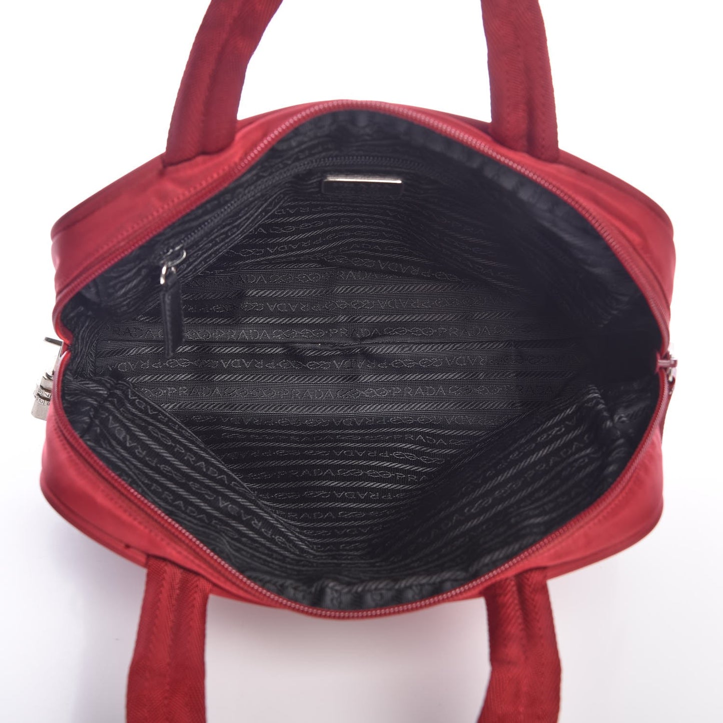 Tessuto Nylon Dopp Cosmetic Bag Rosso