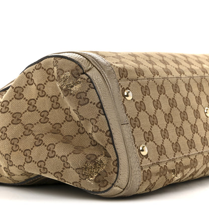 Gucci Monogram Medium Bella Tote Gold 9 of 17