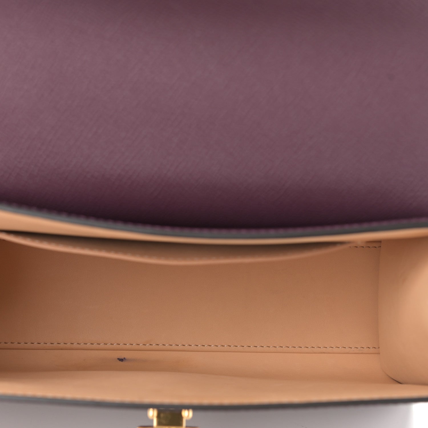 Moynat Carat Calfskin Gabrielle PM Eggplant 5 of 14