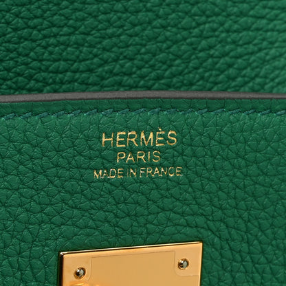 Hermes Togo Birkin 30 Vert Vertigo 6 of 11