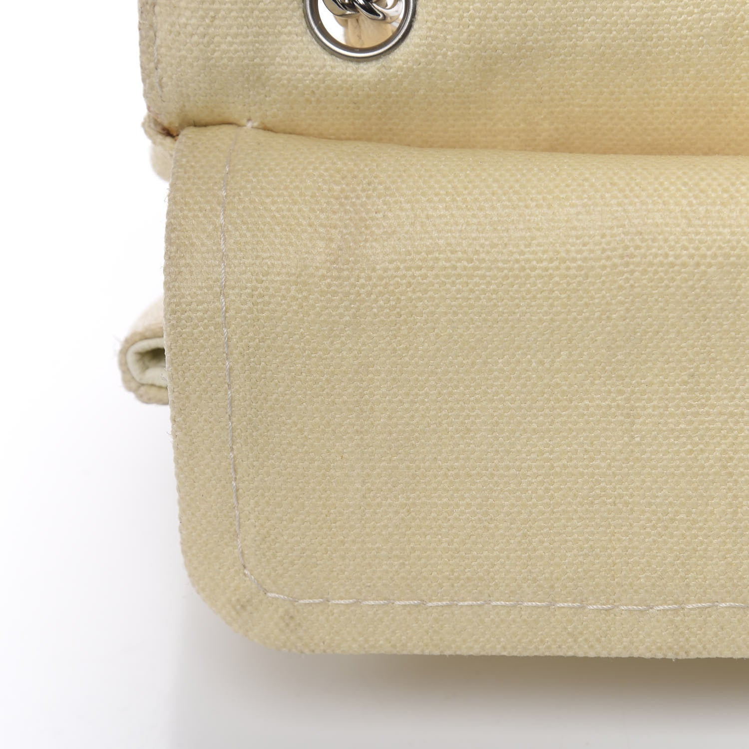 Chanel Canvas Quilted Medium Flap Beige 15 of 17
