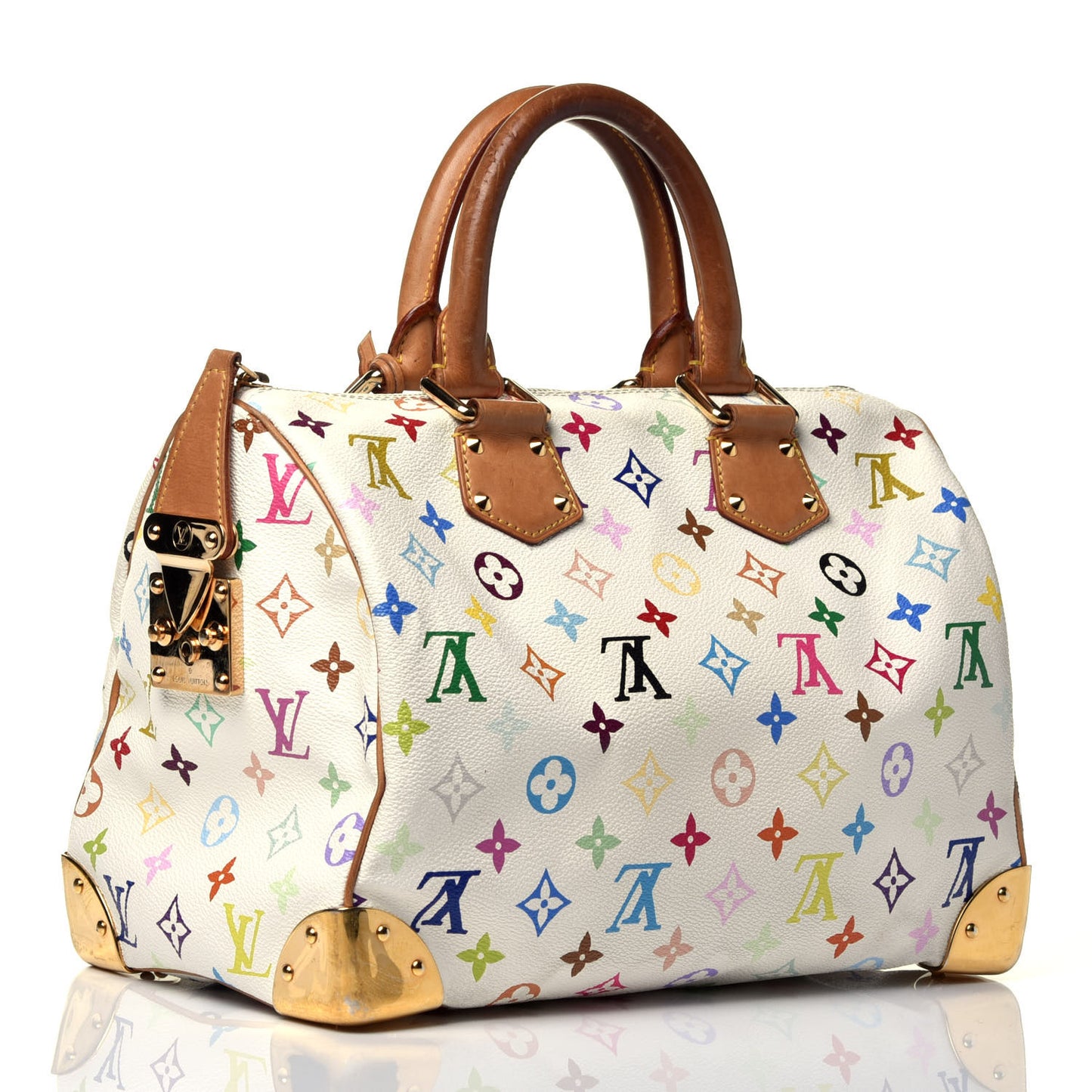 Monogram Multicolor Speedy 30 White