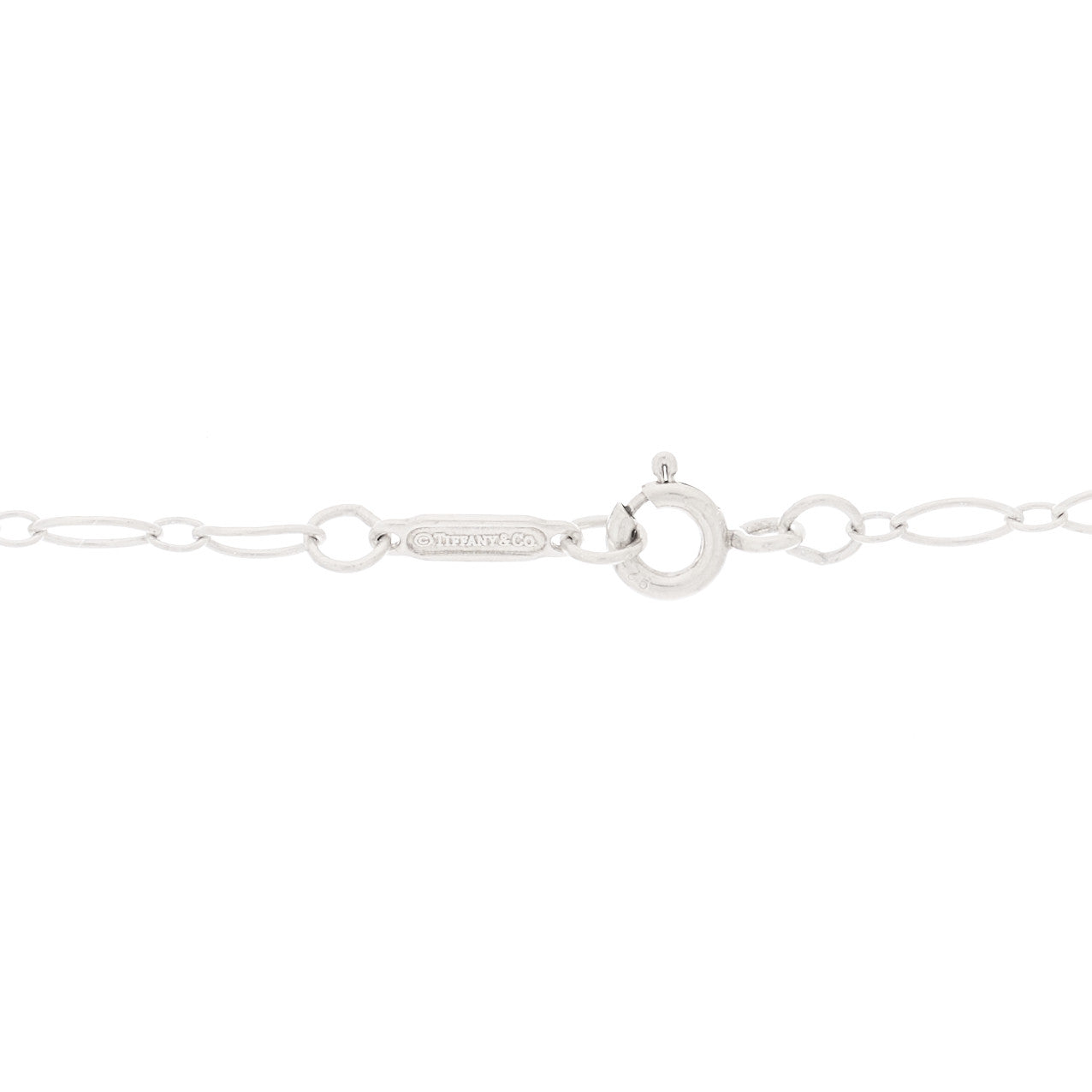 Tiffany Sterling Silver Large Filigree Heart Lock Key Pendant Necklace 4 of 6