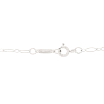 Tiffany Sterling Silver Large Filigree Heart Lock Key Pendant Necklace 4 of 6