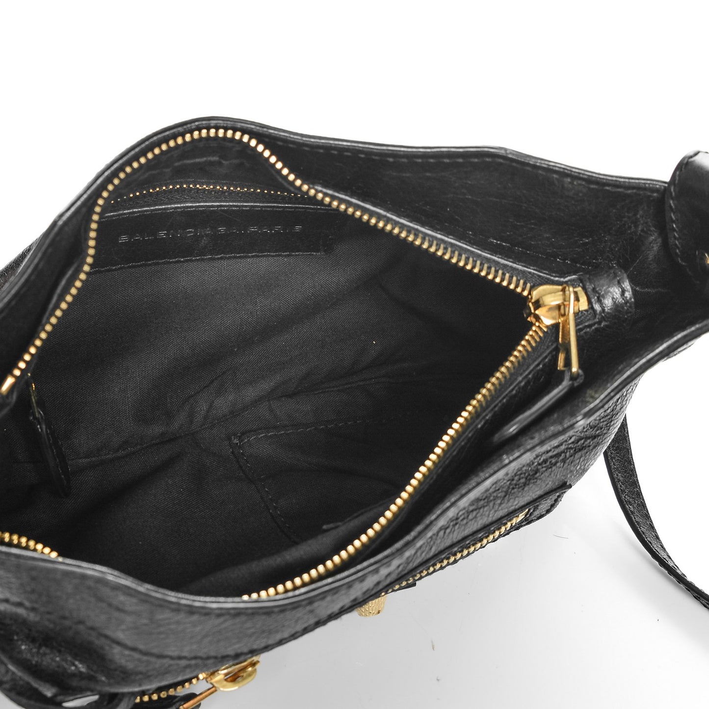 Agneau Giant 12 Gold Hardware Hip Black