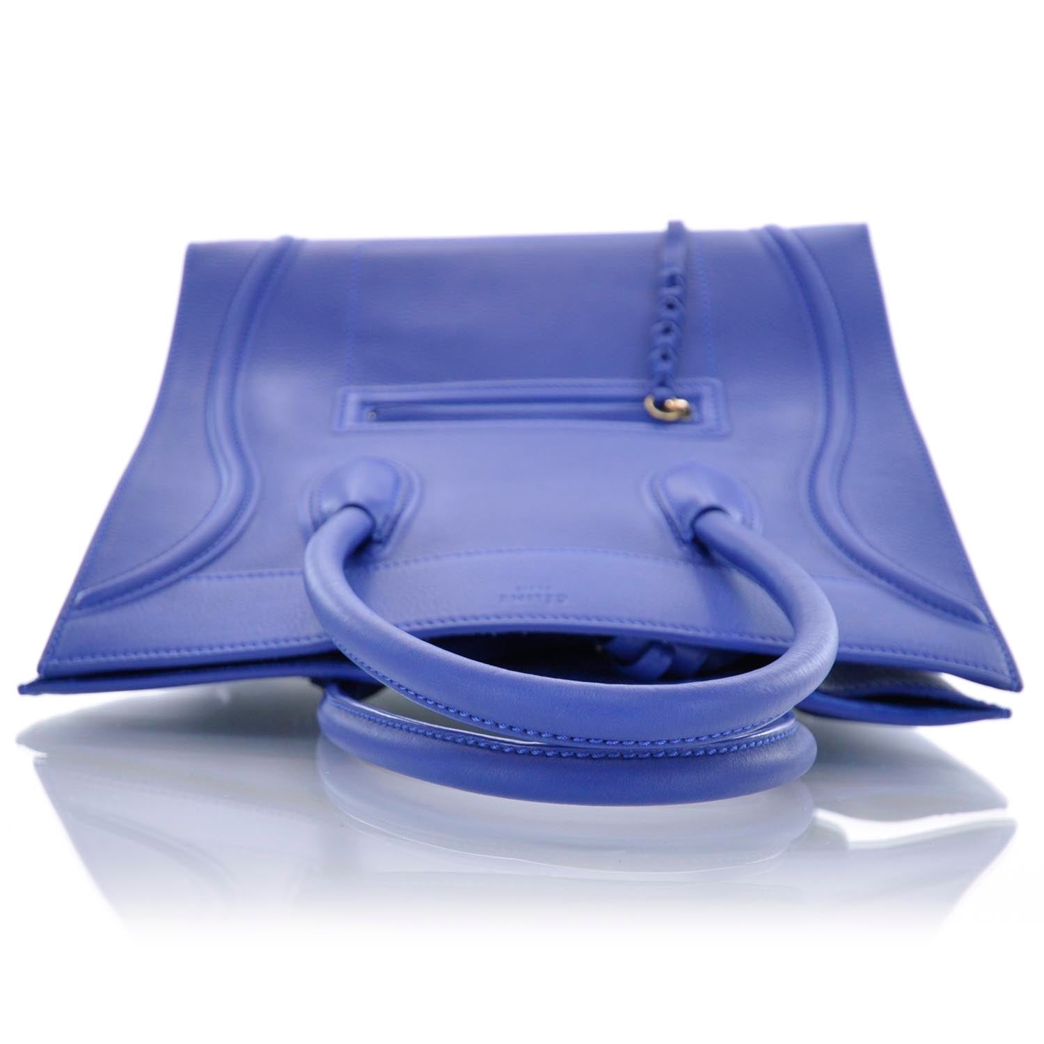 Celine Smooth Calfskin Large Phantom Luggage Royal Blue 5 of 9
