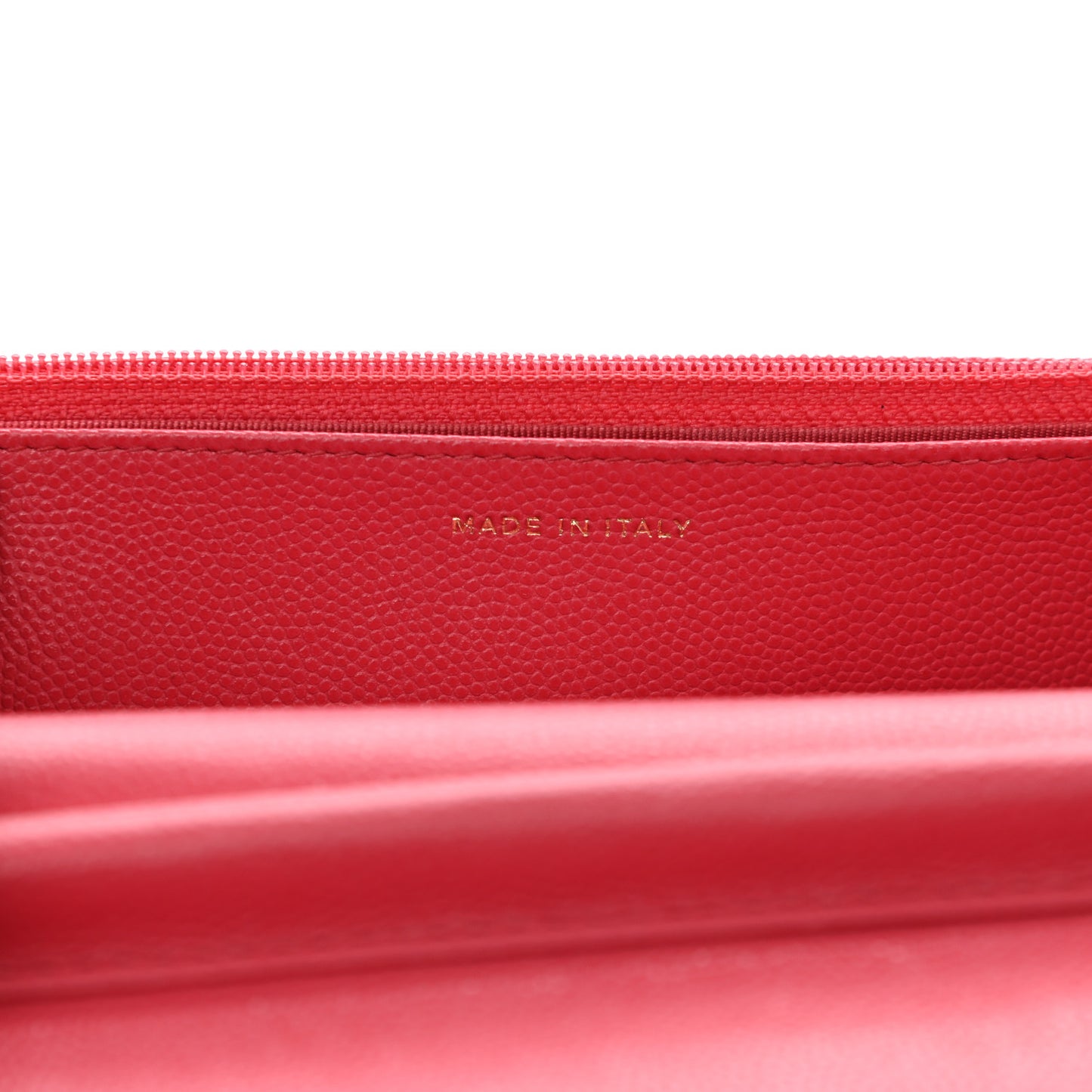Caviar Quilted Wallet On Chain WOC Dark Pink