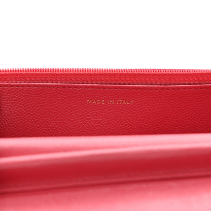 Chanel Caviar Quilted Wallet On Chain WOC Dark Pink 7 of 12