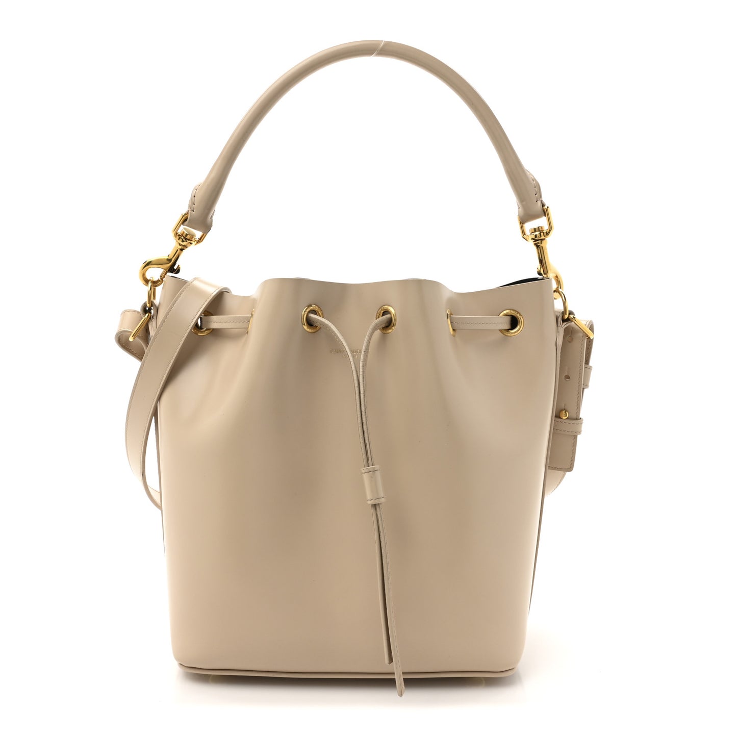 Calfskin Medium Emmanuelle Bucket Bag Nude Powder