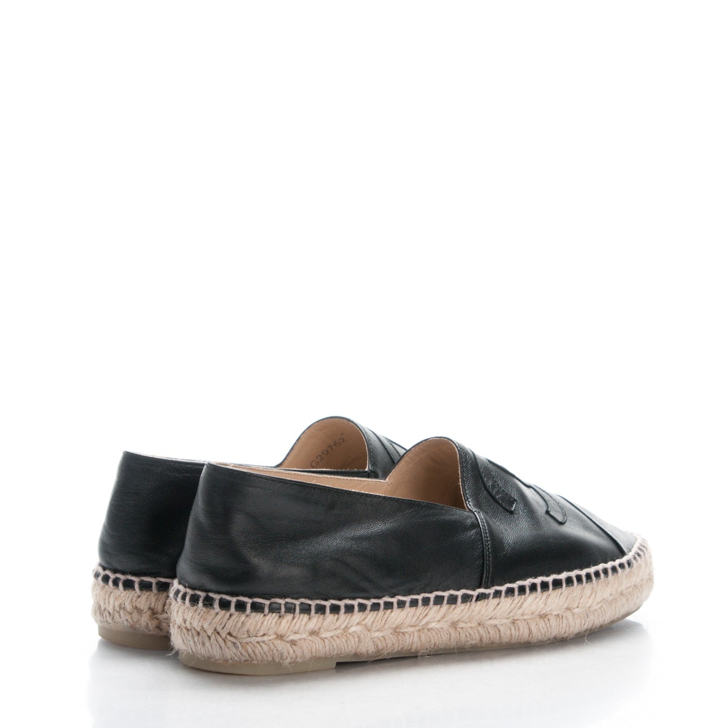 Chanel Lambskin CC Espadrilles 41 Black 4 of 8