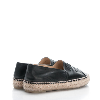 Chanel Lambskin CC Espadrilles 41 Black 4 of 8