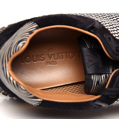 Louis Vuitton Suede Printed Run Away Sneakers 37.5 8 of 9