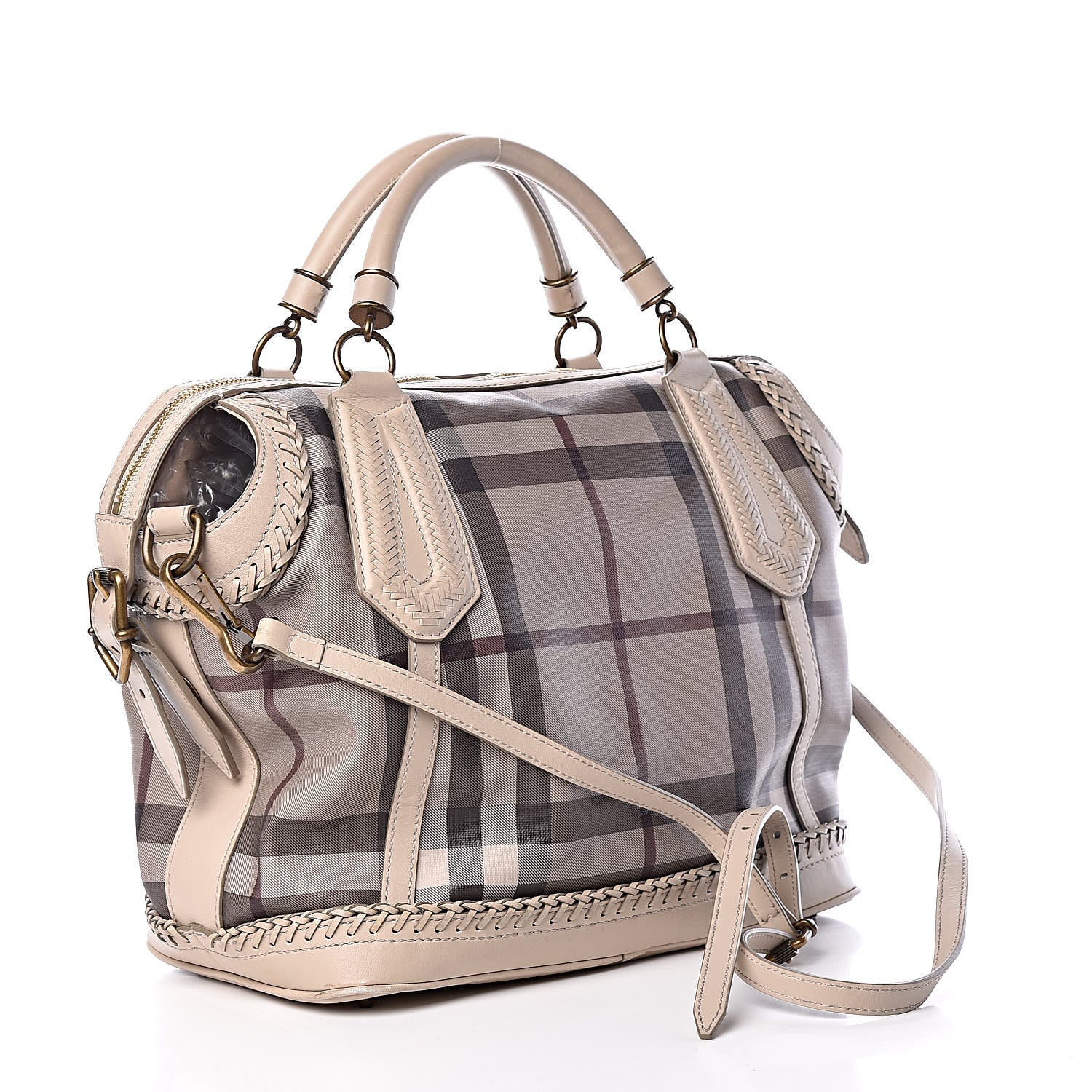 Burberry Smoked Check Medium Ellers Tote Trench 3 of 18