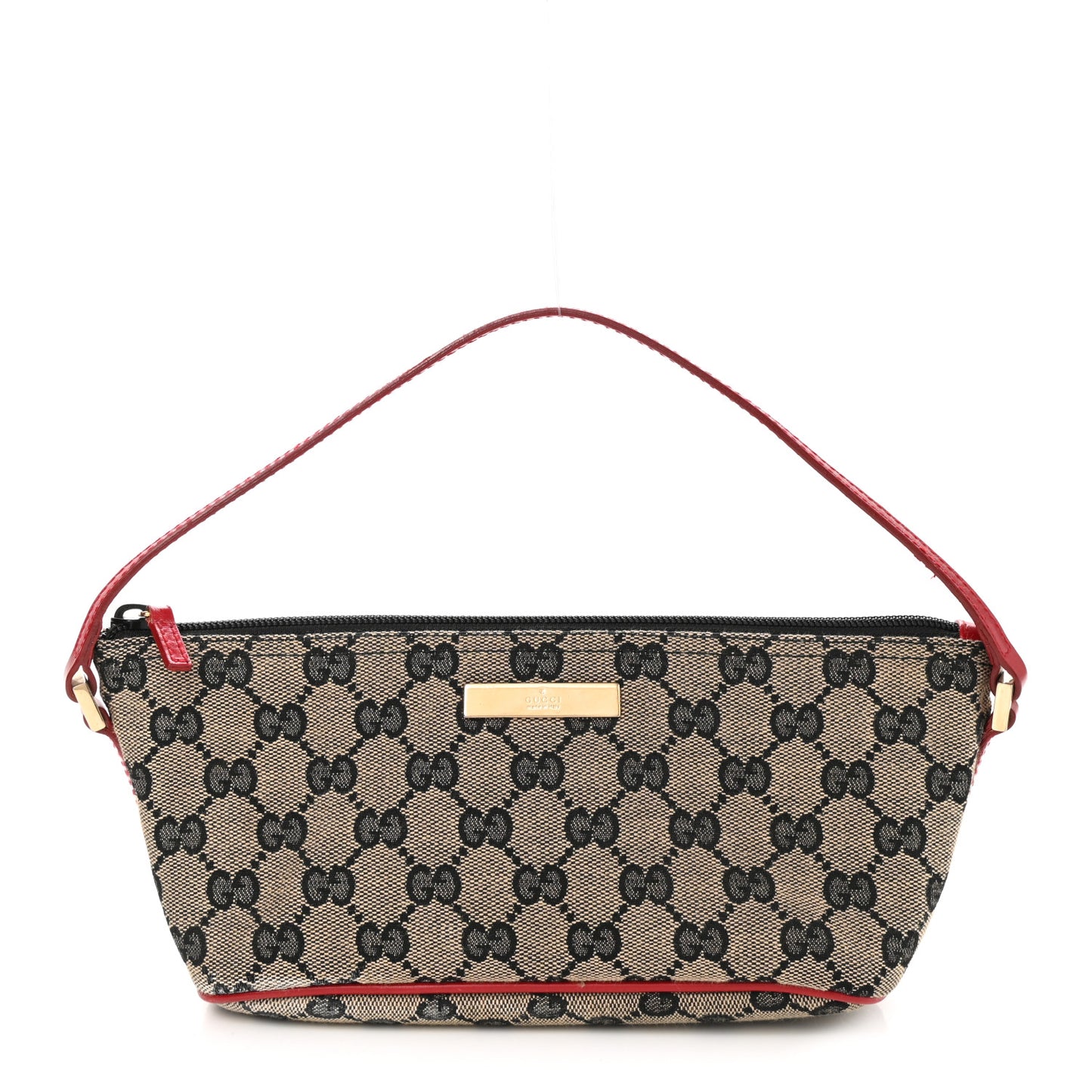 Monogram Boat Pochette Black Red