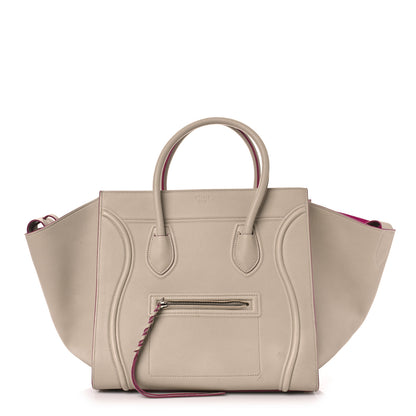 Celine Baby Grained Calfskin Medium Phantom Luggage Beige 1 of 8