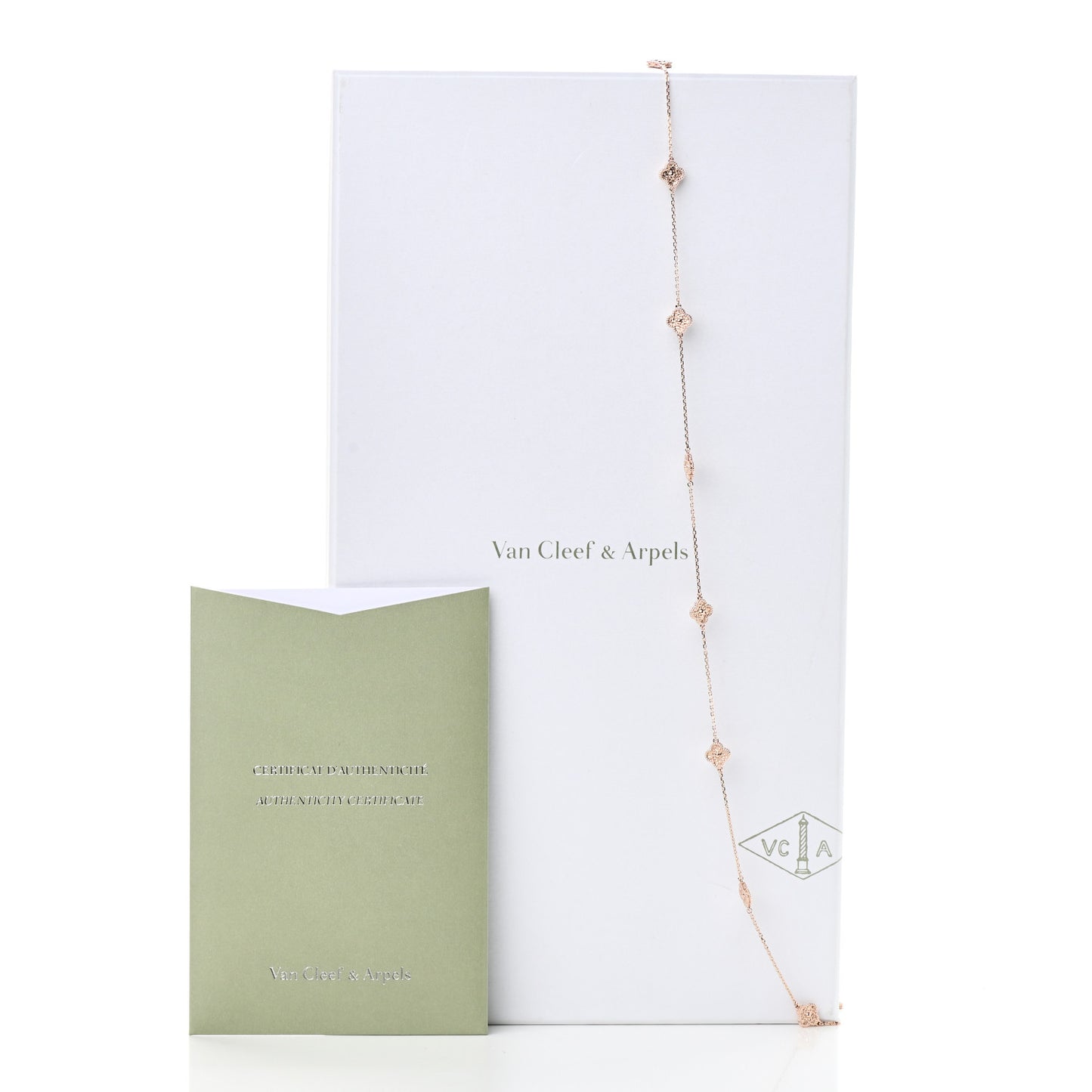 18K Rose Gold 16 Motifs Sweet Alhambra Necklace