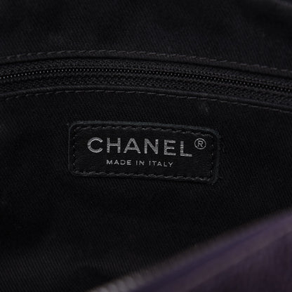 Chanel Iridescent Caviar Quilted Small Chic Flap Dark Purple 8 of 11