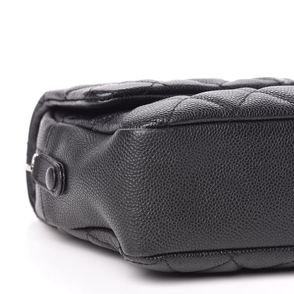 Chanel Caviar Quilted Jumbo Easy Flap Black 5 of 10