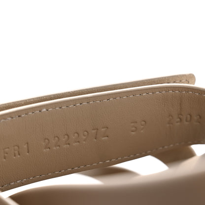 Hermes Suede Goatskin Womens Chypre Sandals 39 Beige Sable 9 of 10