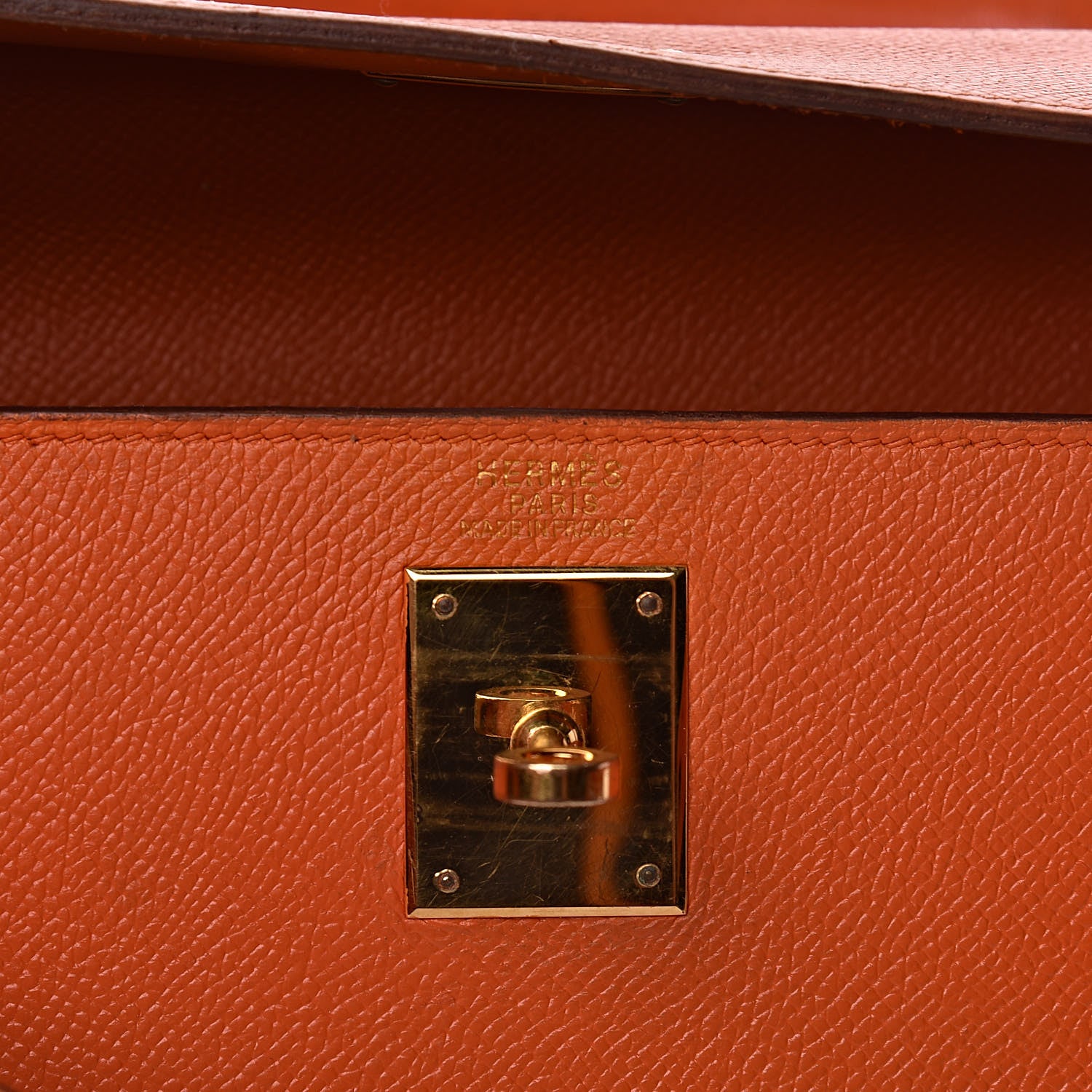 Hermes Epsom Kelly Sellier 32 Orange 6 of 10