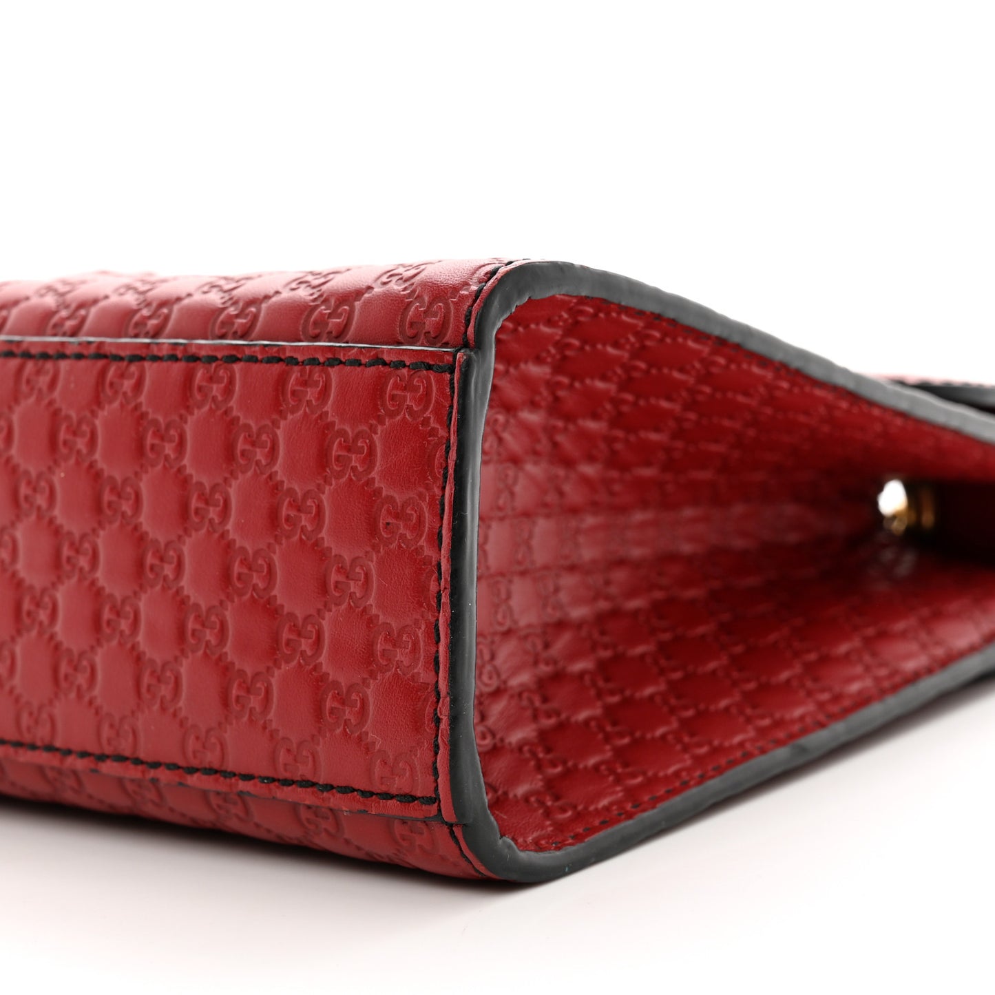 Microguccissima Medium Emily Chain Shoulder Bag Red