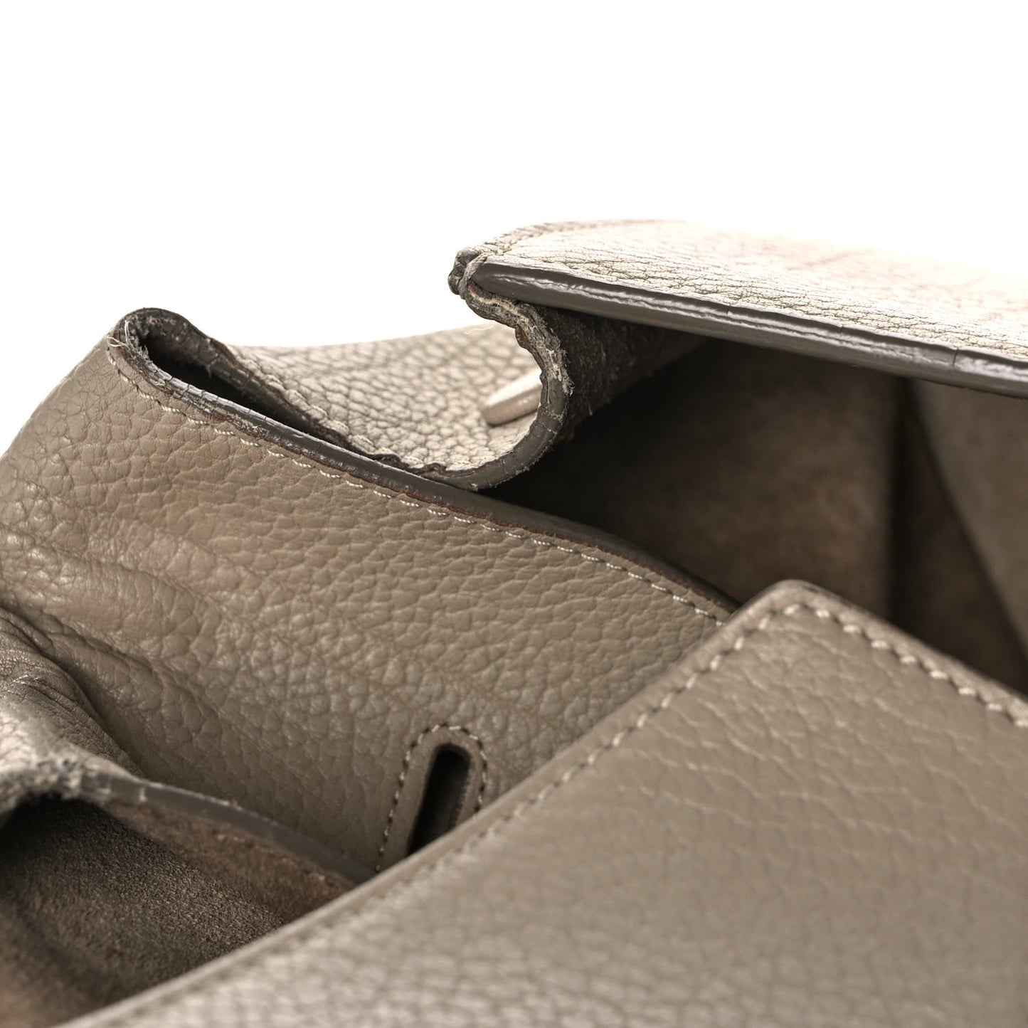 Crisped Calfskin Medium Tie Knot Tote Taupe