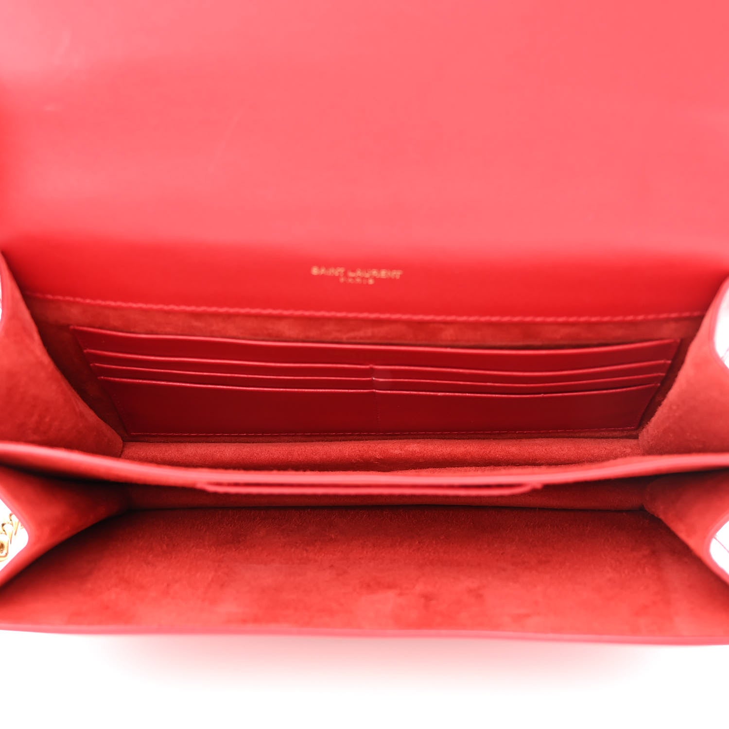 Saint Laurent Smooth Calfskin Zoe Chain Bag Eros Red 6 of 13