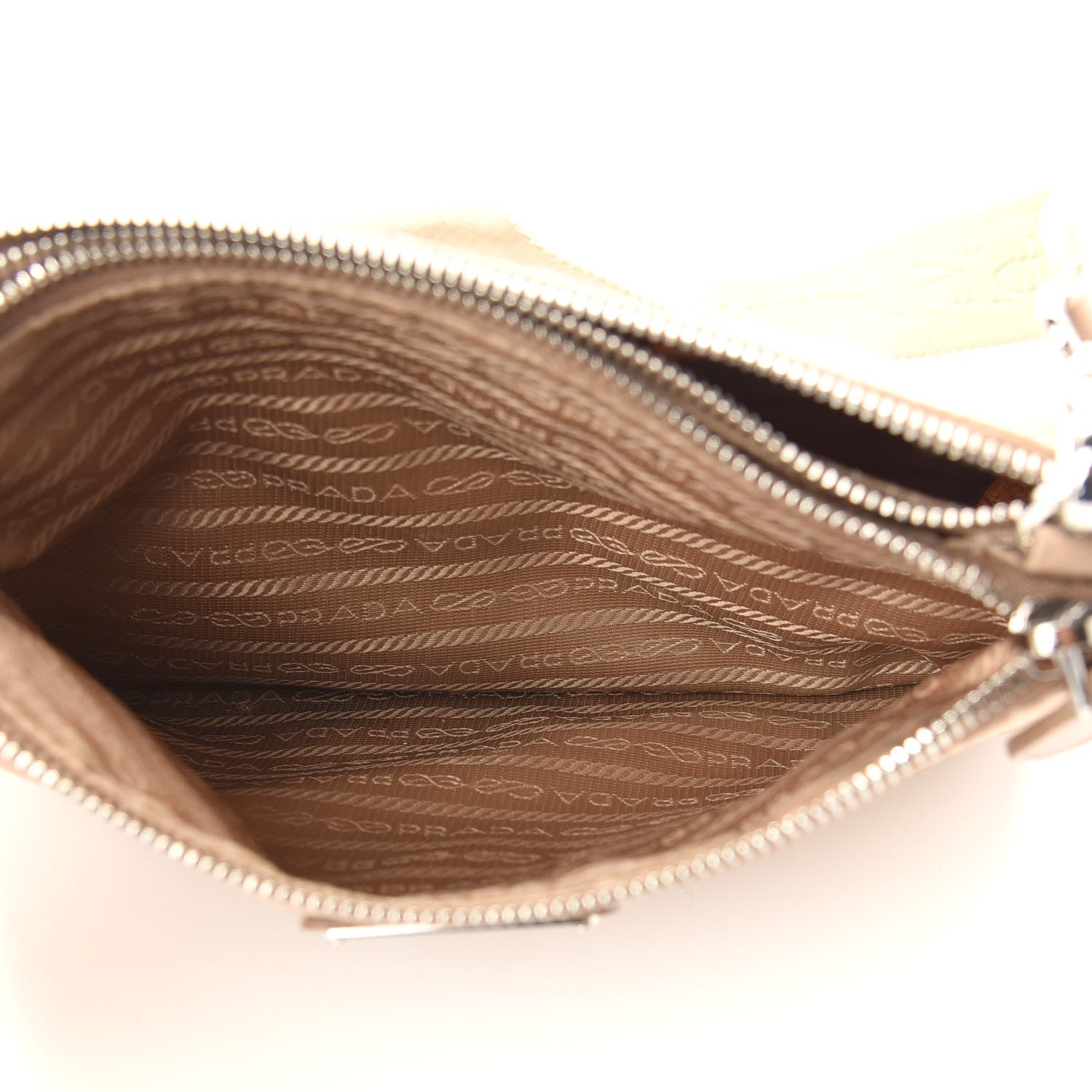 Prada Re-Nylon Saffiano Re-Edition 2000 Double Zip Crossbody Bag Cammeo 5 of 10