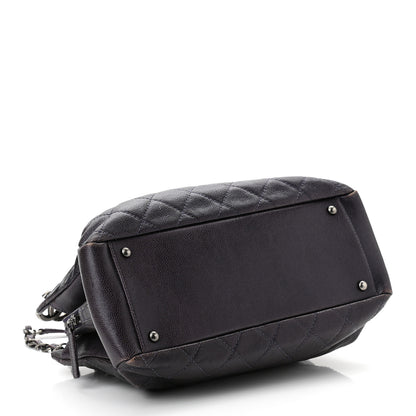 Chanel Iridescent Caviar Quilted Chic Shopping Tote Purple 4 of 11