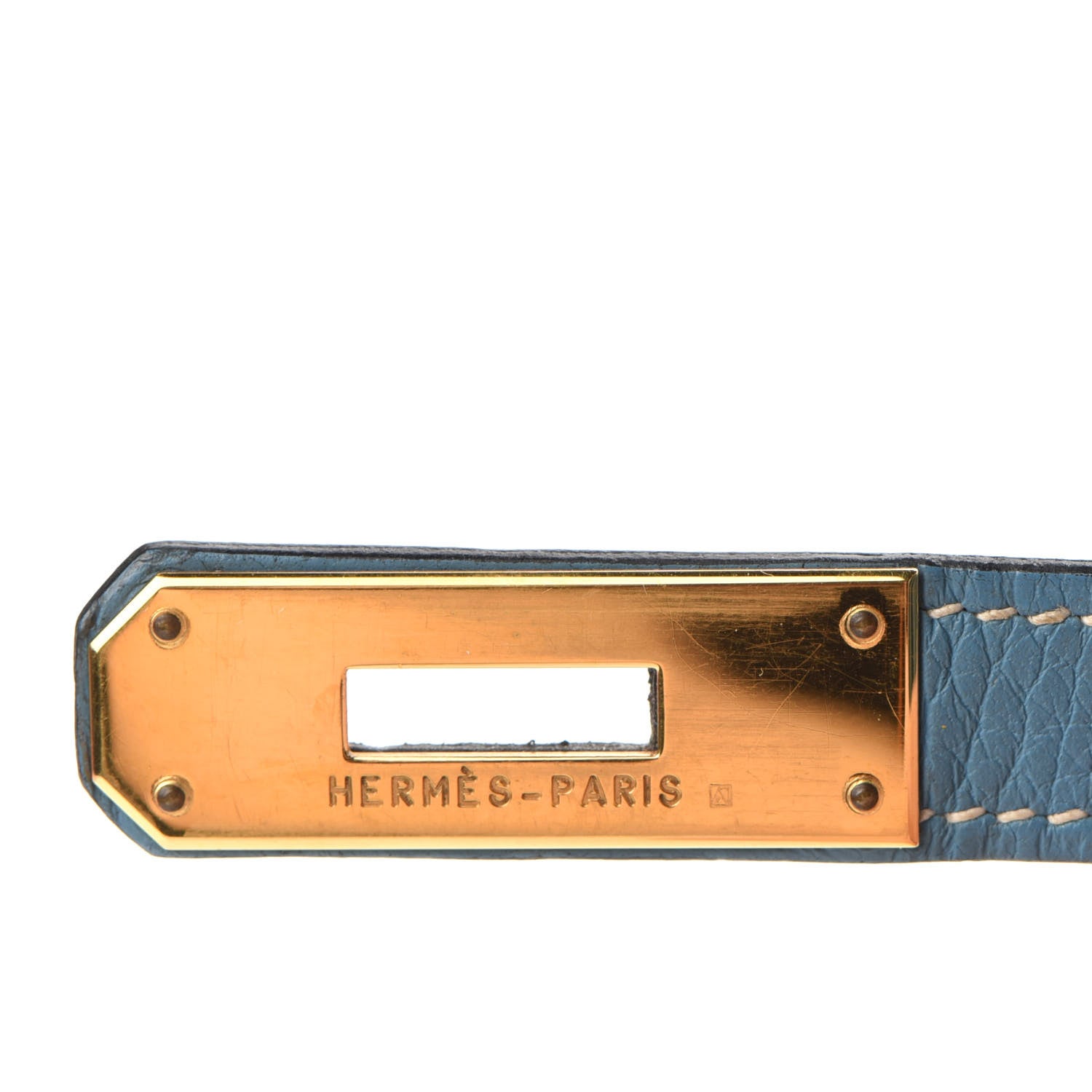 Hermes Taurillon Clemence Birkin 35 Blue Jean 28 of 38