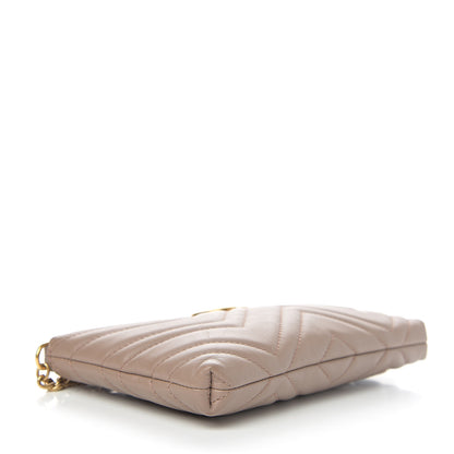 Gucci Calfskin Matelasse Mini GG Marmont Chain Bag Porcelain Rose 3 of 8
