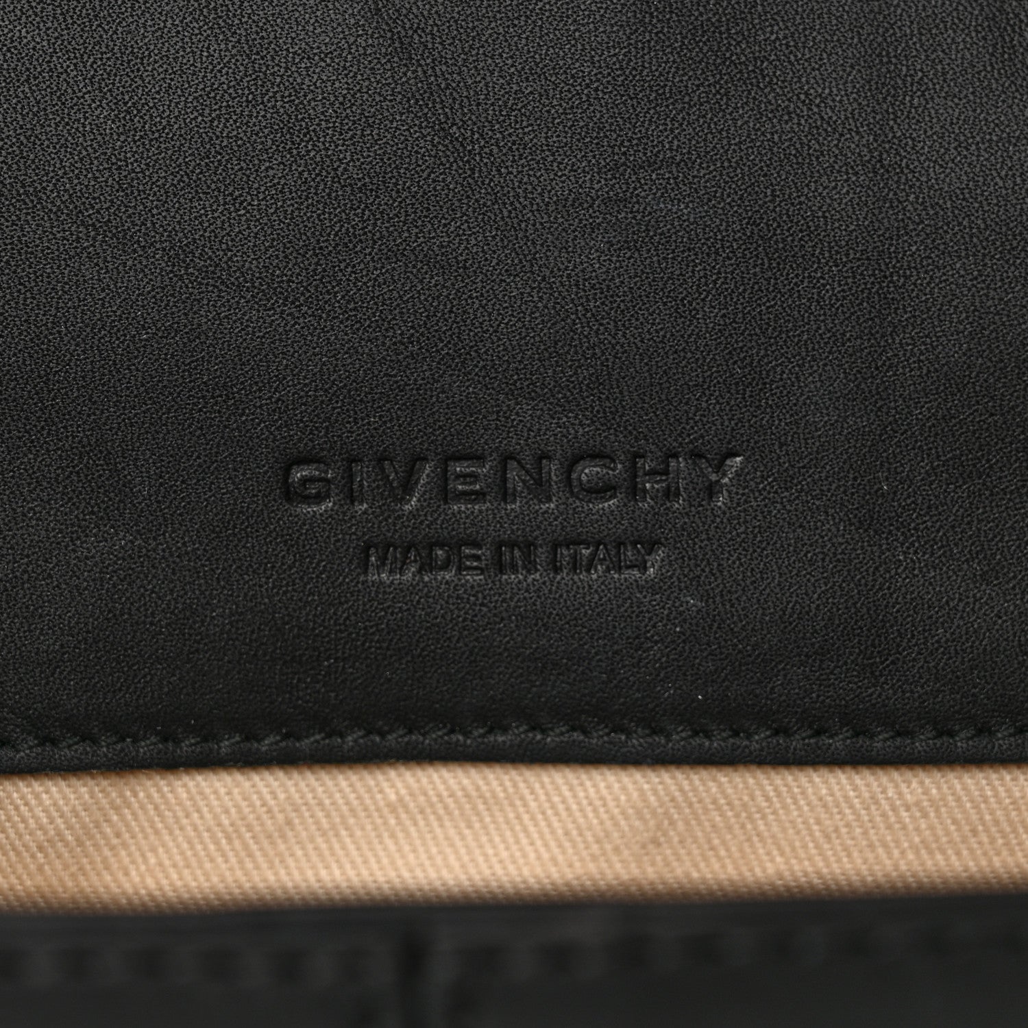 Givenchy Lambskin Obsedia Shoulder Bag Beige Black 6 of 15