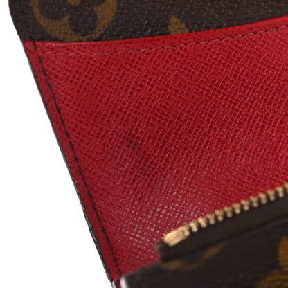 Louis Vuitton Monogram Emilie Wallet Red 9 of 11