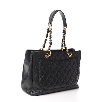 Chanel Caviar Quilted Grand Shopping Tote GST Black 2 of 9