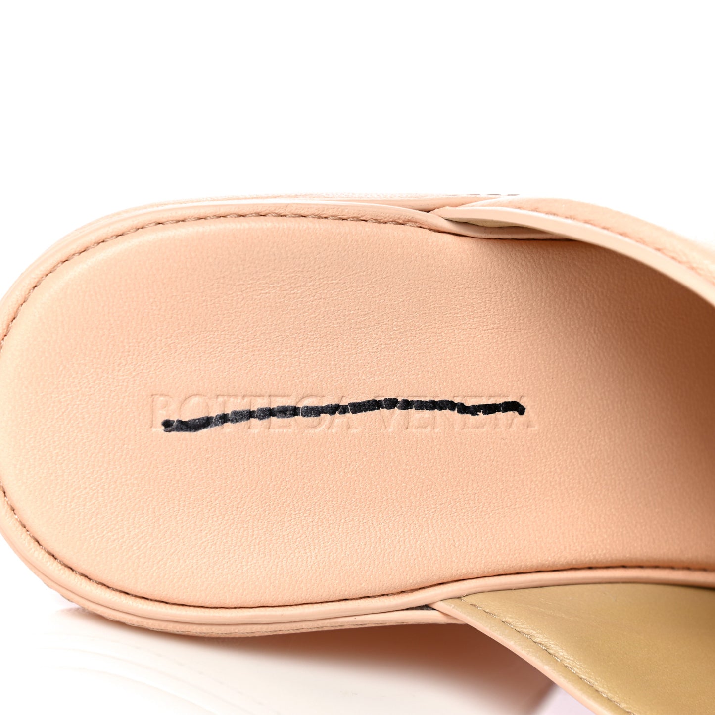 Nappa Slide Platform 115 Wedge Sandals 37 Macaroon