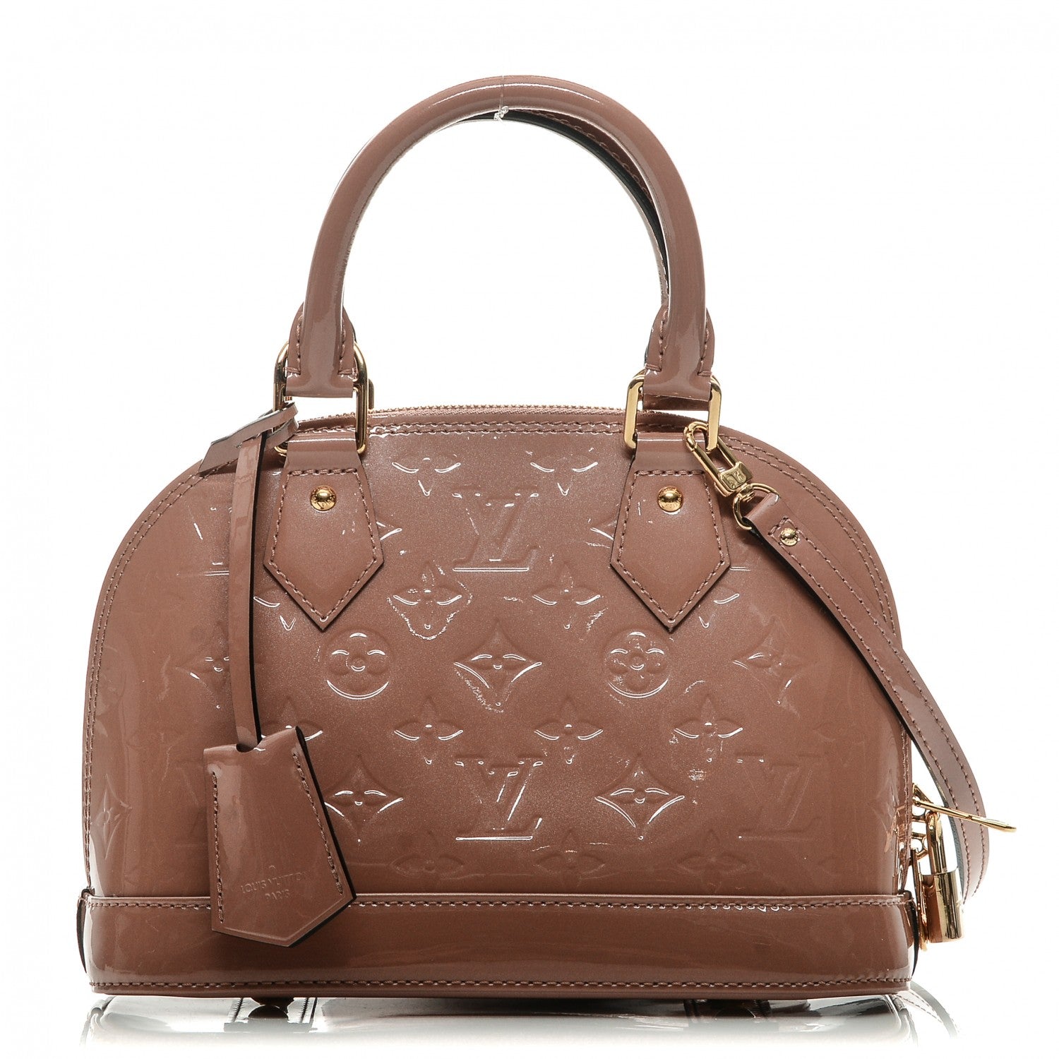 Louis Vuitton Vernis Alma BB Rose Velours 1 of 6